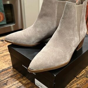 Marc Fisher Taupe Suede Boots